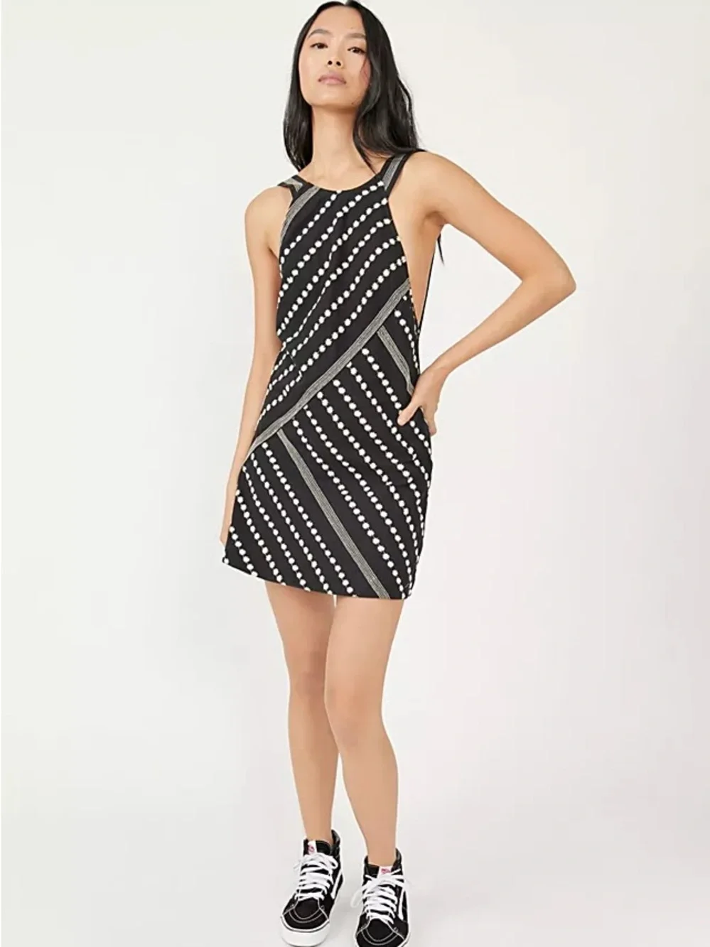 FREE PEOPLE Juni Embroidered Mini Dress, Size S